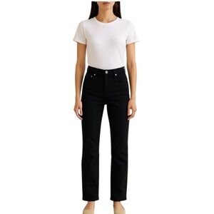 Daily Blue by Adriano Goldschmied Burn Straight Leg Jean in True Black sz 25 NWT